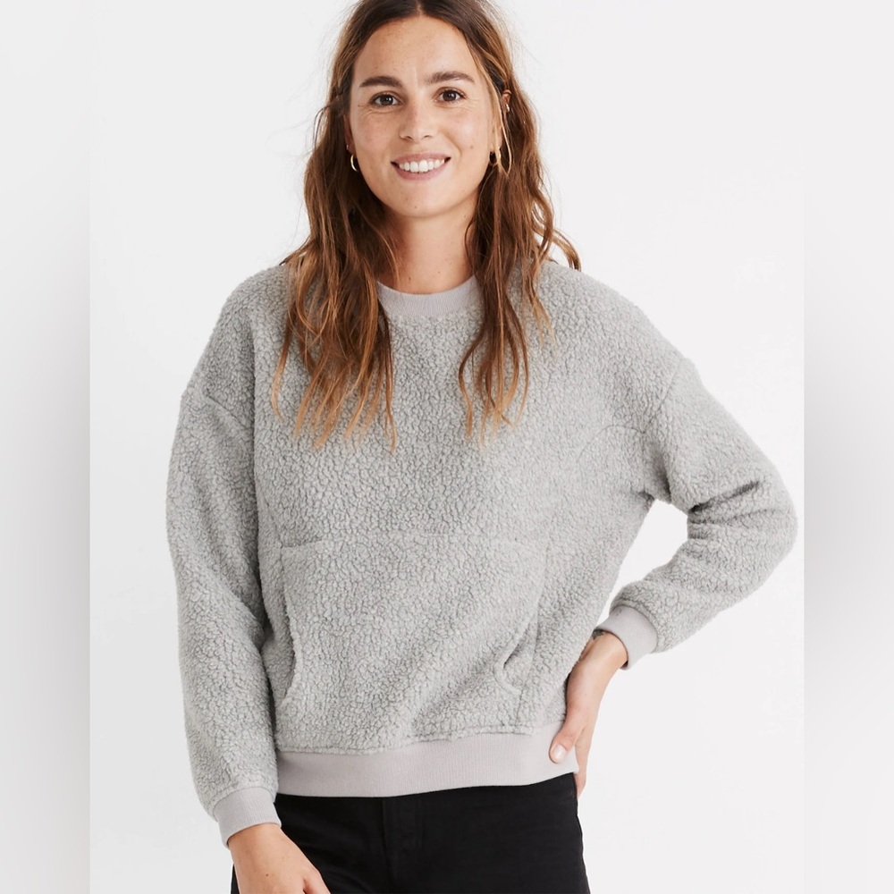 Madewell Polartec® Fleece Crewneck Sweatshirt - Large